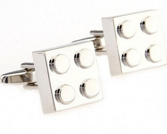 Muti-Color Bricks Design 5 Colors Men's Cufflinks