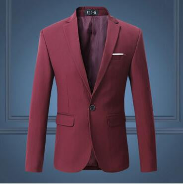 Formal Slim Fit Solid Color Men's Suits
