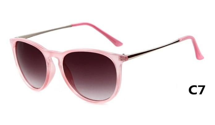 New Coating Sunglasses for Women Vintage Round Glasses