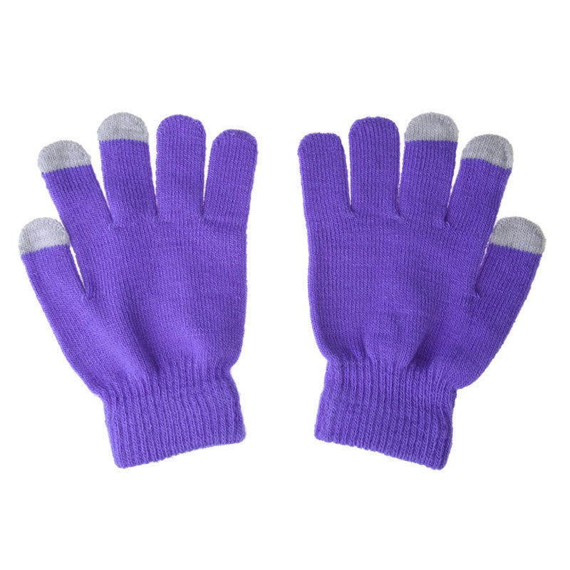 Fashion Touch Screen Colorful & Soft Winter Gloves For Women