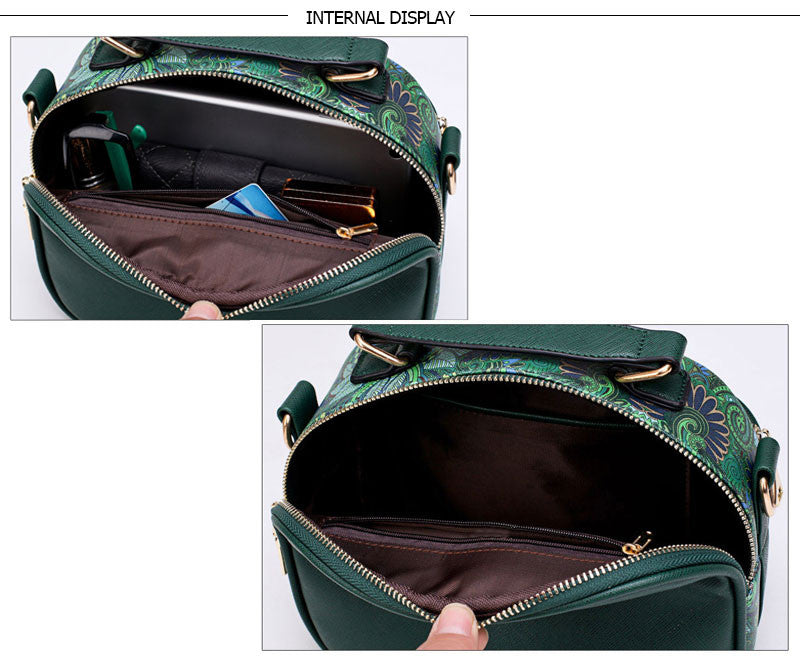 Digital Printed Design Leather Women's Shoulder Bag Crossbody Handbag