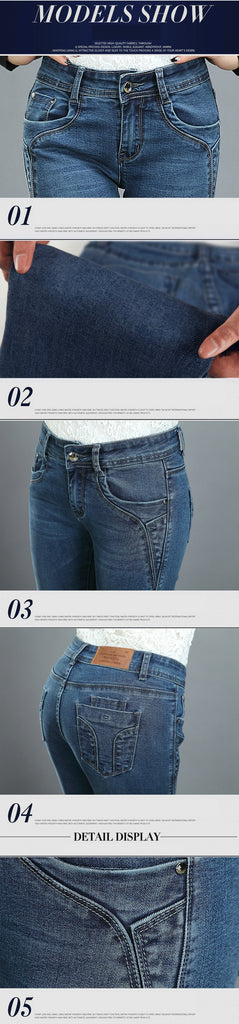 Blue Slim Jeans for Women