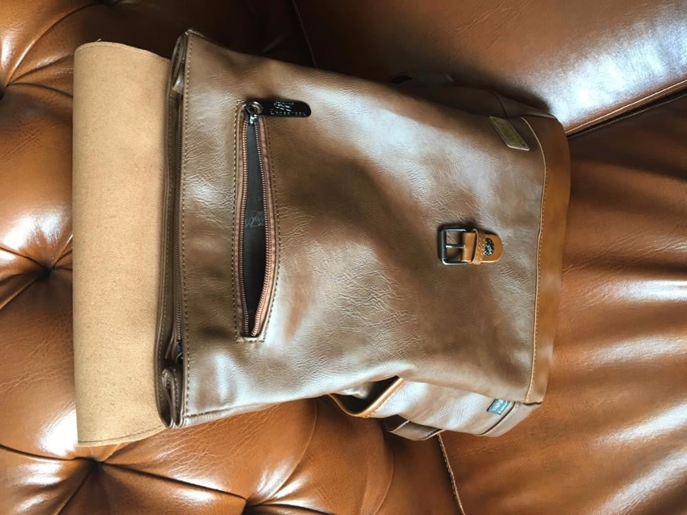Fashion Leather Large Laptop Bag Backpack bmb