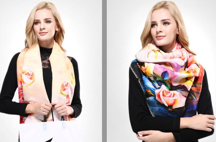 New Design Printed Winter Scarves For Woman