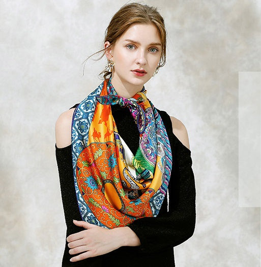 New Arrival 100% Silk Square Scarves