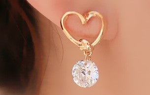 Heart Design Exquisite Earrings