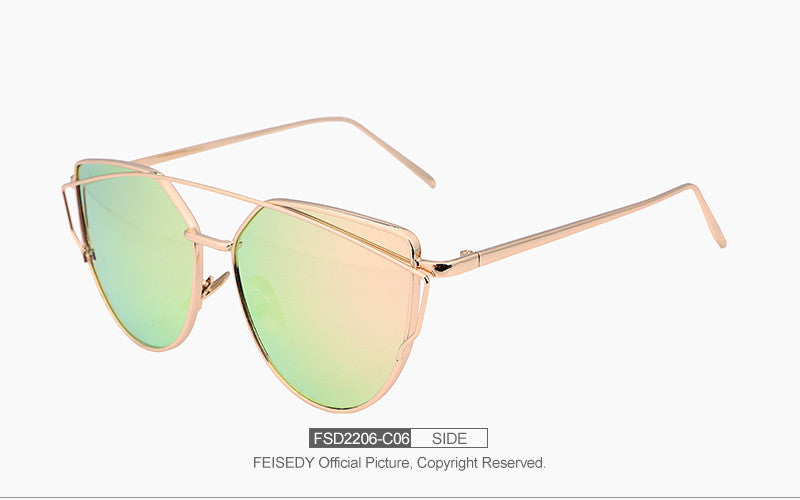 Fashion Cat Eye Sunglasses For Women Brand Designer