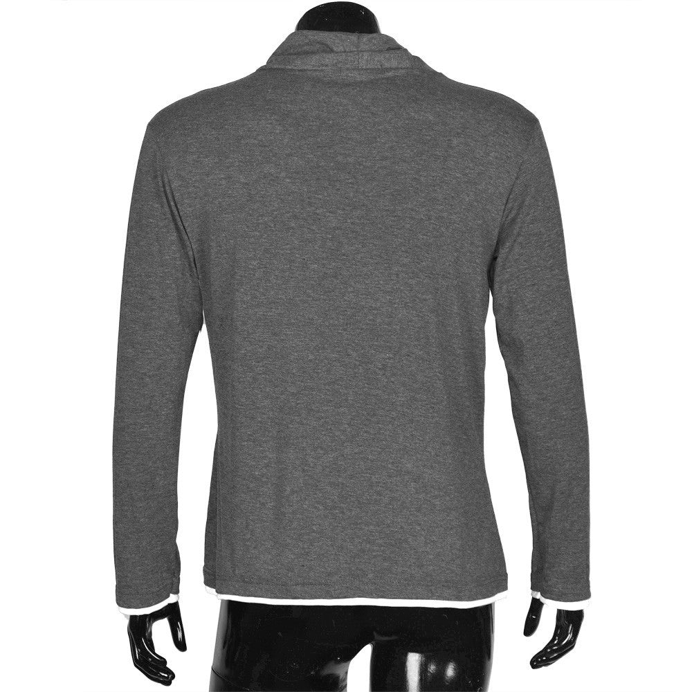 Autumn Winter Fashion Solid O-Neck Button Sweater For Men