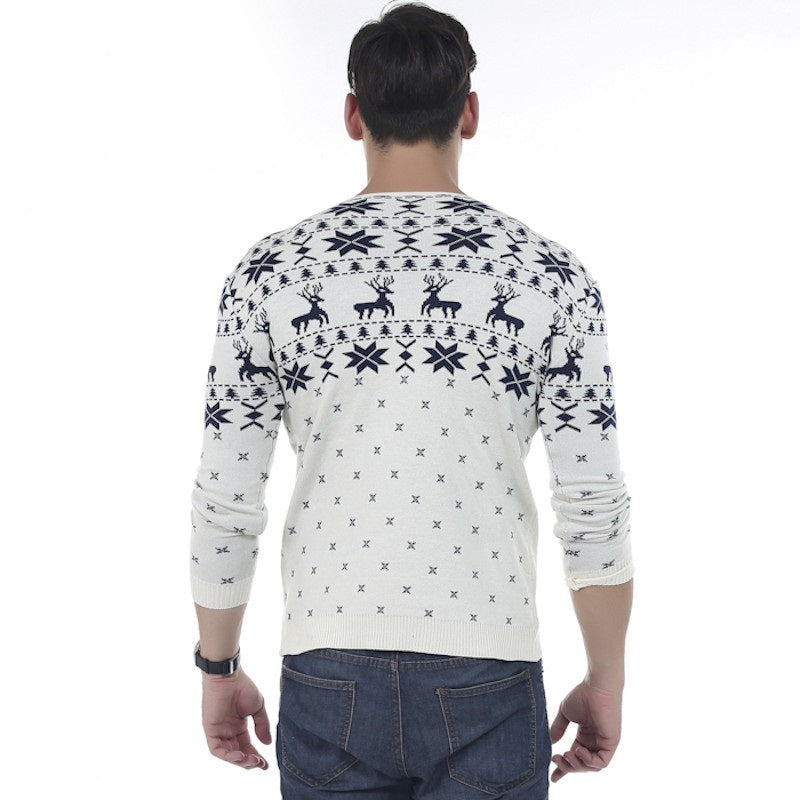 Chrimas Fashion Animal Print Sweater For Men