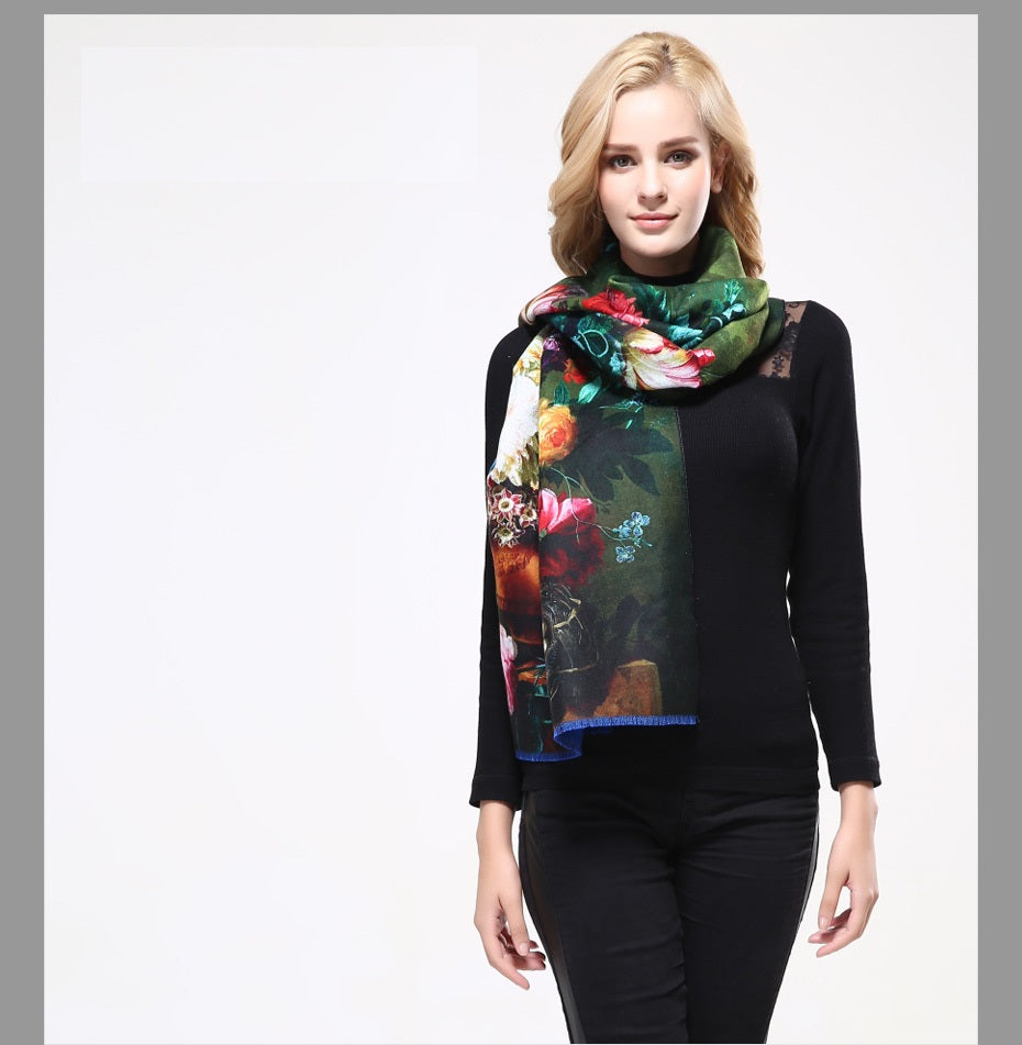 New Design Printed Winter Scarves For Woman