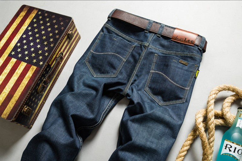 Blue Slim Denim Casual Designer Classical Jeans for Men