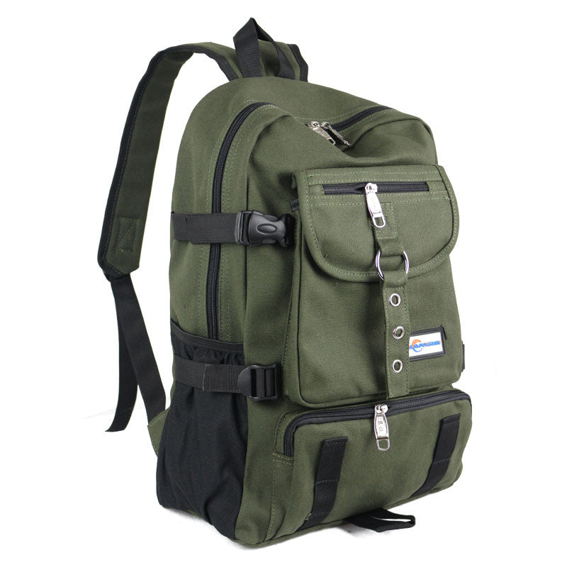 Arcuate Shoulder Strap Zipper Solid Casual Bag Men's Backpacks bmbwb