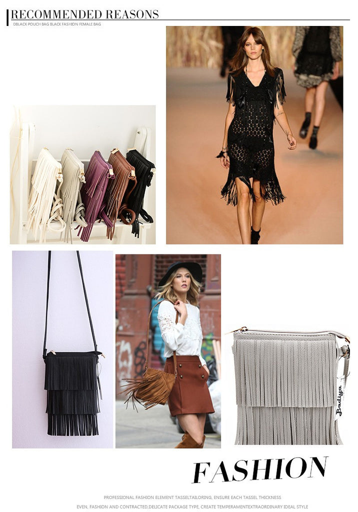 Mini Tassel Fashion Women Crossbody Bag bws