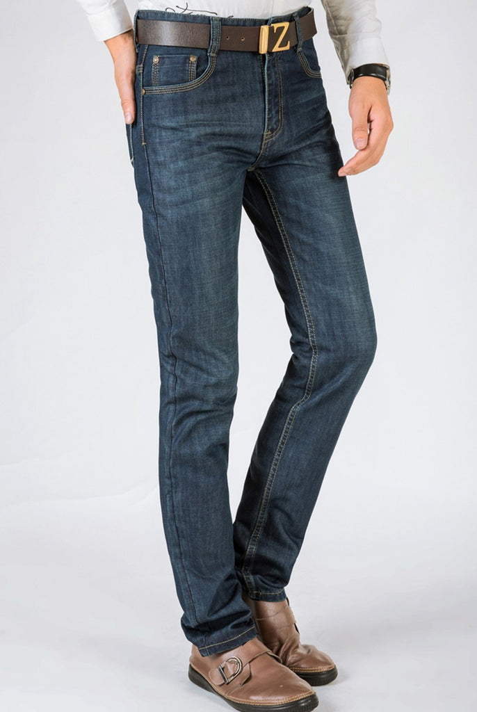 Blue Slim Denim Casual Designer Classical Jeans for Men