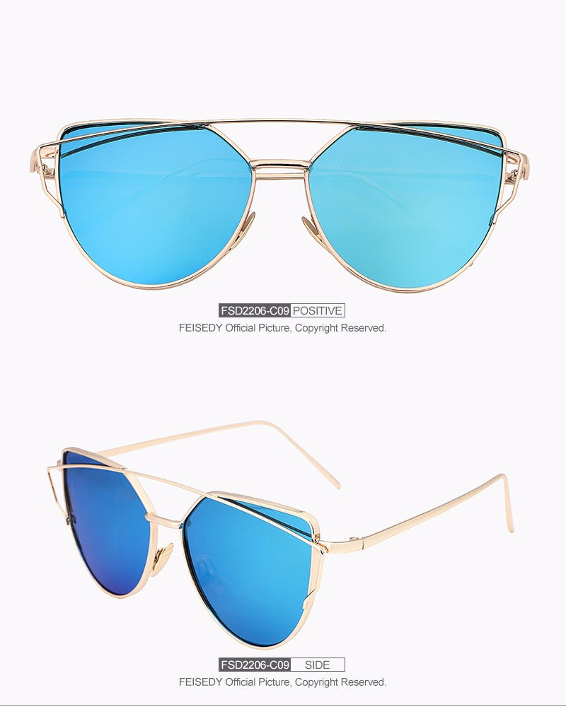 Fashion Cat Eye Sunglasses For Women Brand Designer