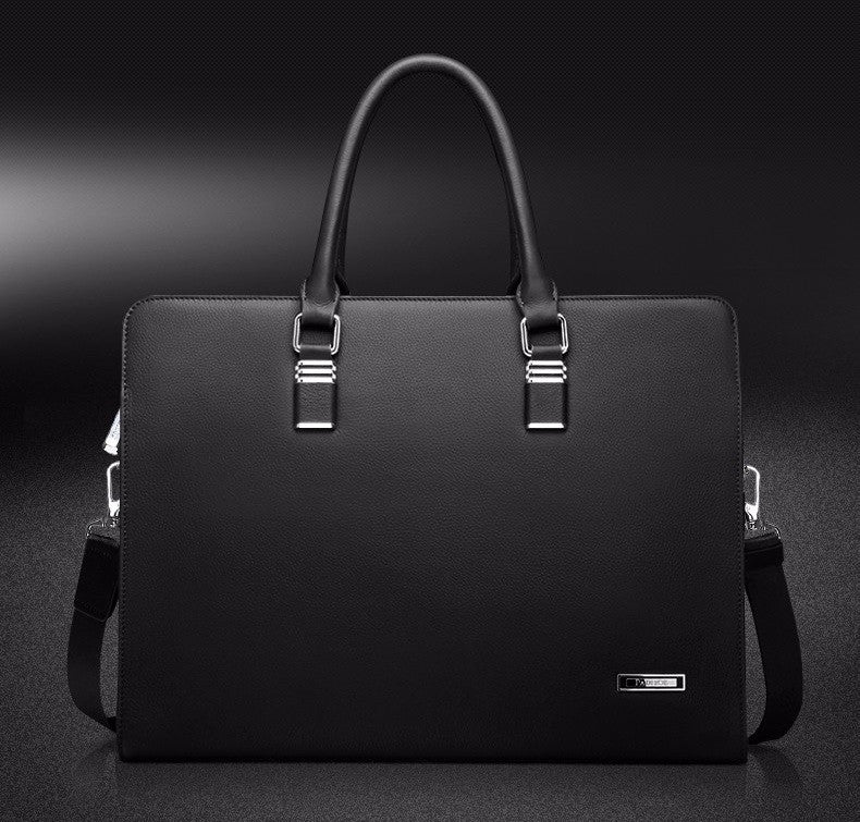 1 Luxury Genuine Leather Messenger Bags Business Men Briefcases
