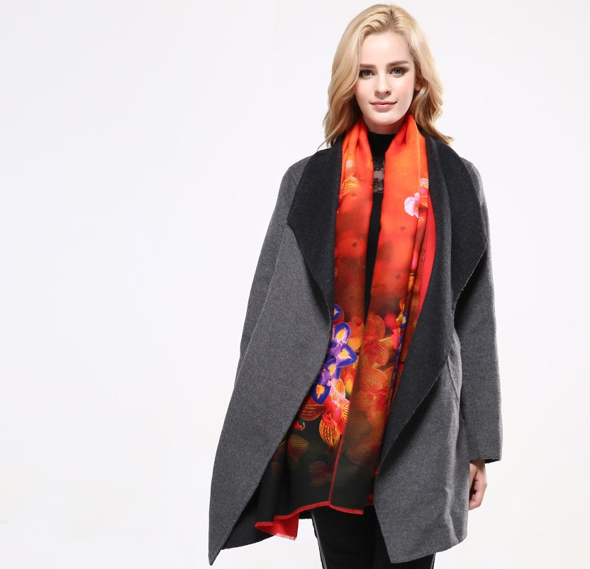 New Design Printed Winter Scarves For Woman