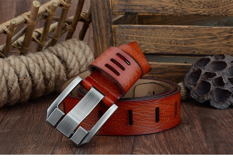 High Quality Genuine Luxury Leather Belt For Men