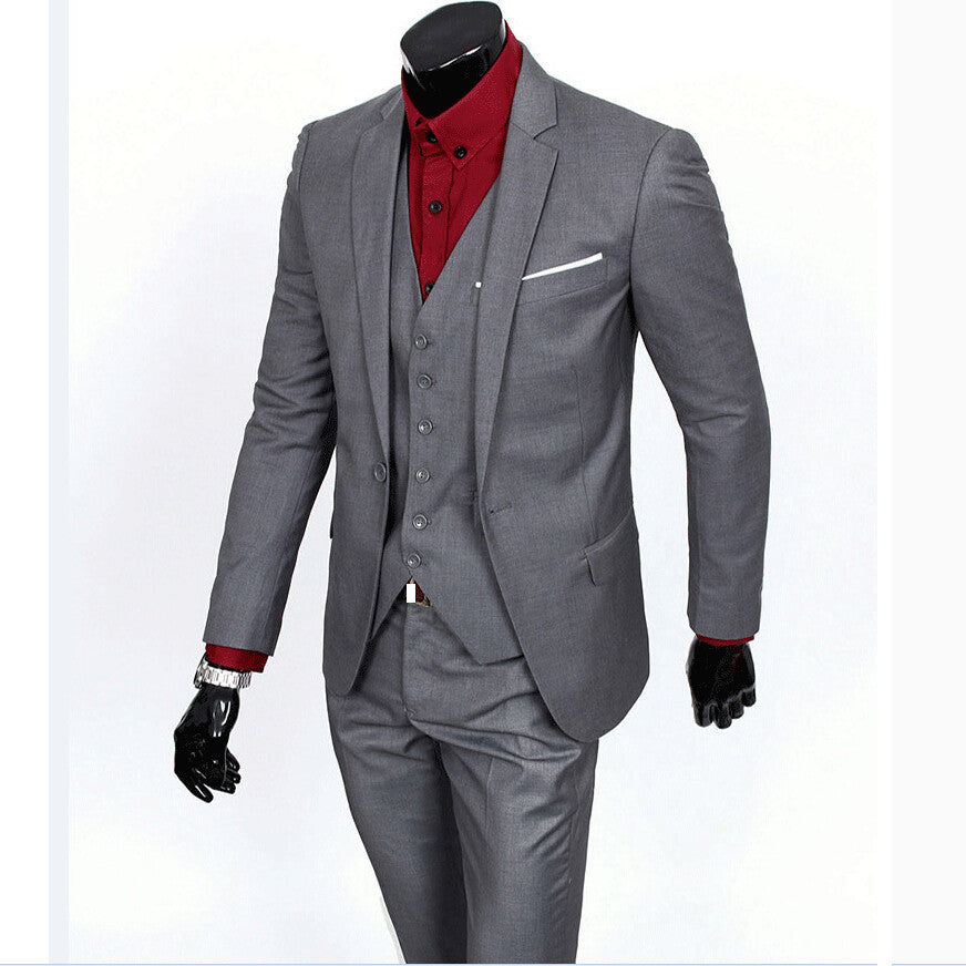 Formal Men's Suits 3pcs Business/Wedding Set (Jacket+Pants+Vest)