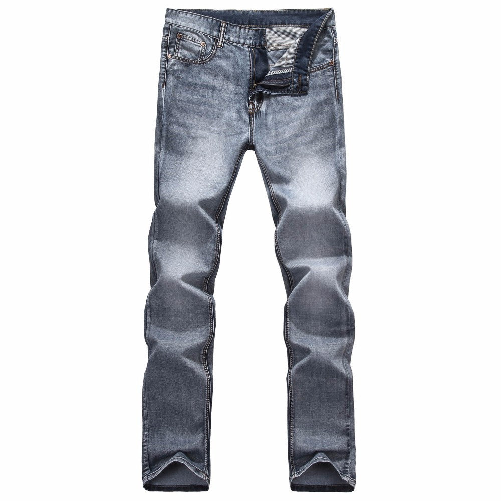 Brand Straight Denim Jeans for Men