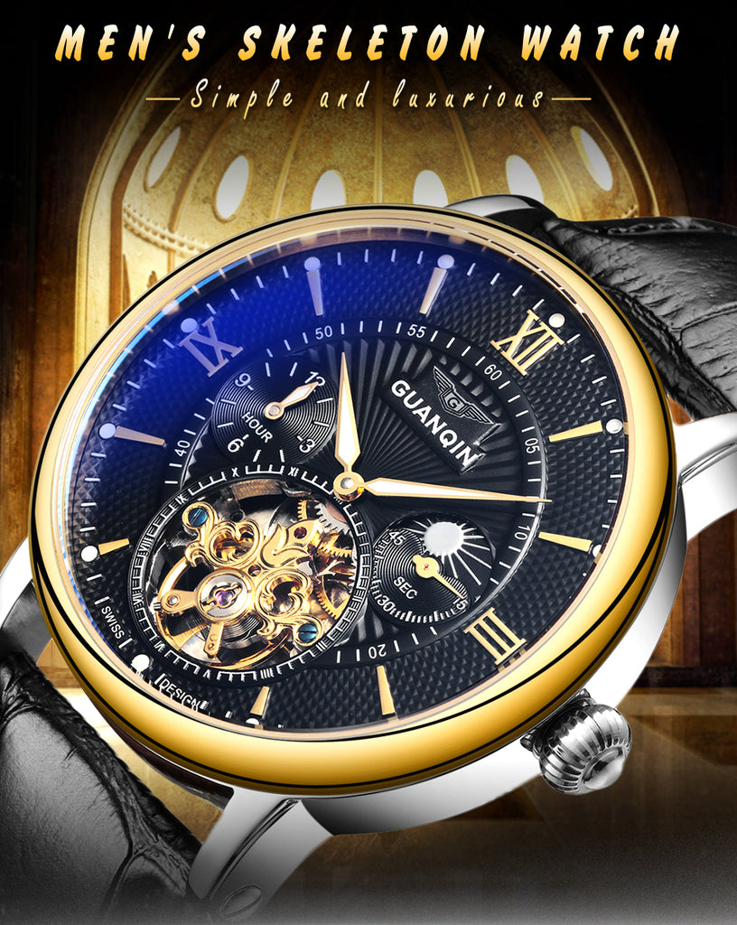Brand Luxury Tourbillon Automatic Mechanical Watch wm-m