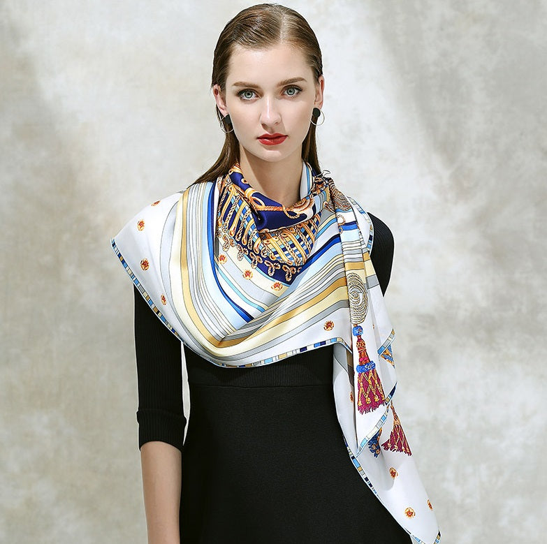 New Top Quality Pure Silk 106*106 Square Scarves