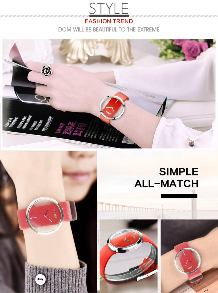 Hollow Design Unique Fashion Skeleton Watch For Women ww-b ww-s