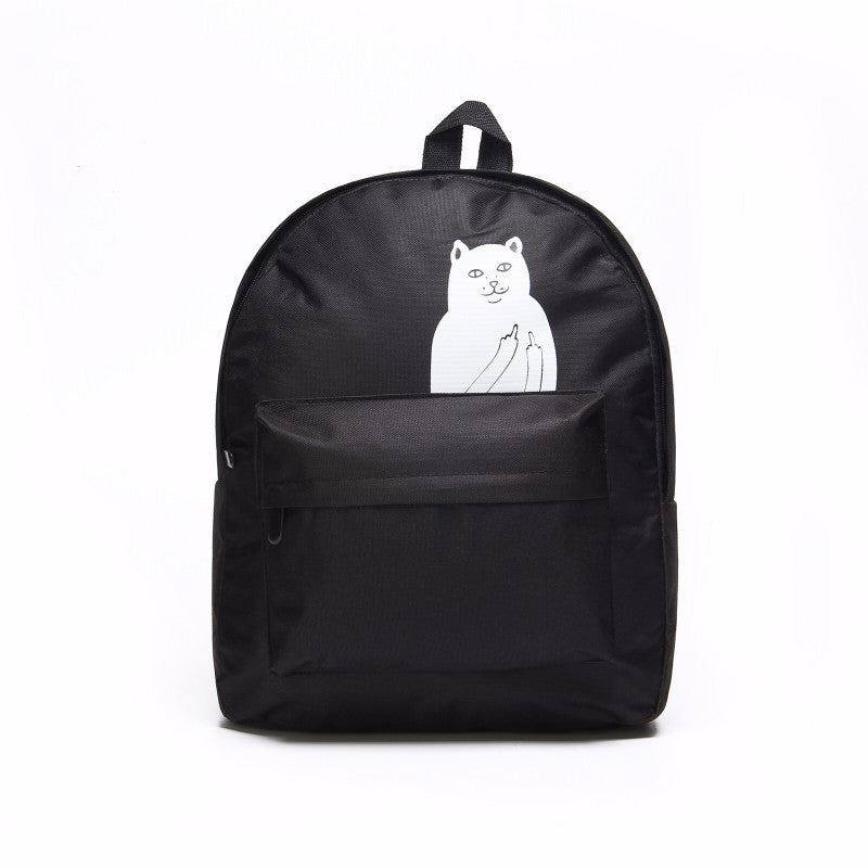 Japanese Cat Backpack For Women Canvas bwb