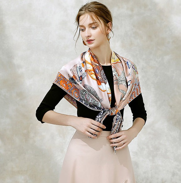 New Arrival 100% Silk Square Scarves