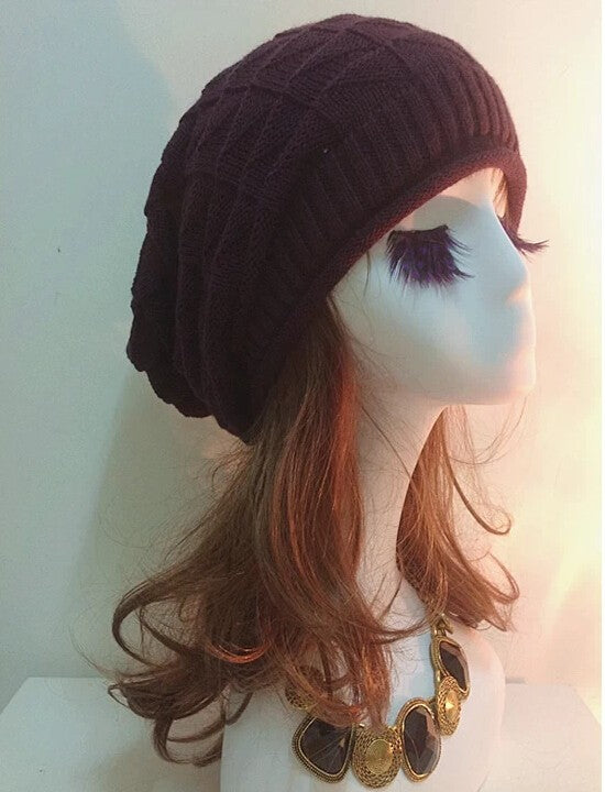 New Winter Hats for Women Autumn Warm Skullies Beanies Knitted Hat Fashion