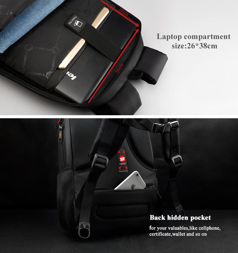 Nylon Black Backpack Waterproof 15.6 Inch Laptop Quality Designer bmb