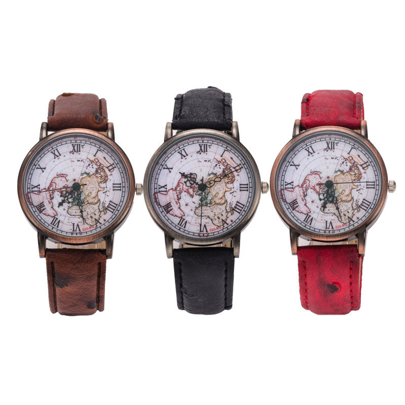 Casual World Map Watch ww-d wm-q