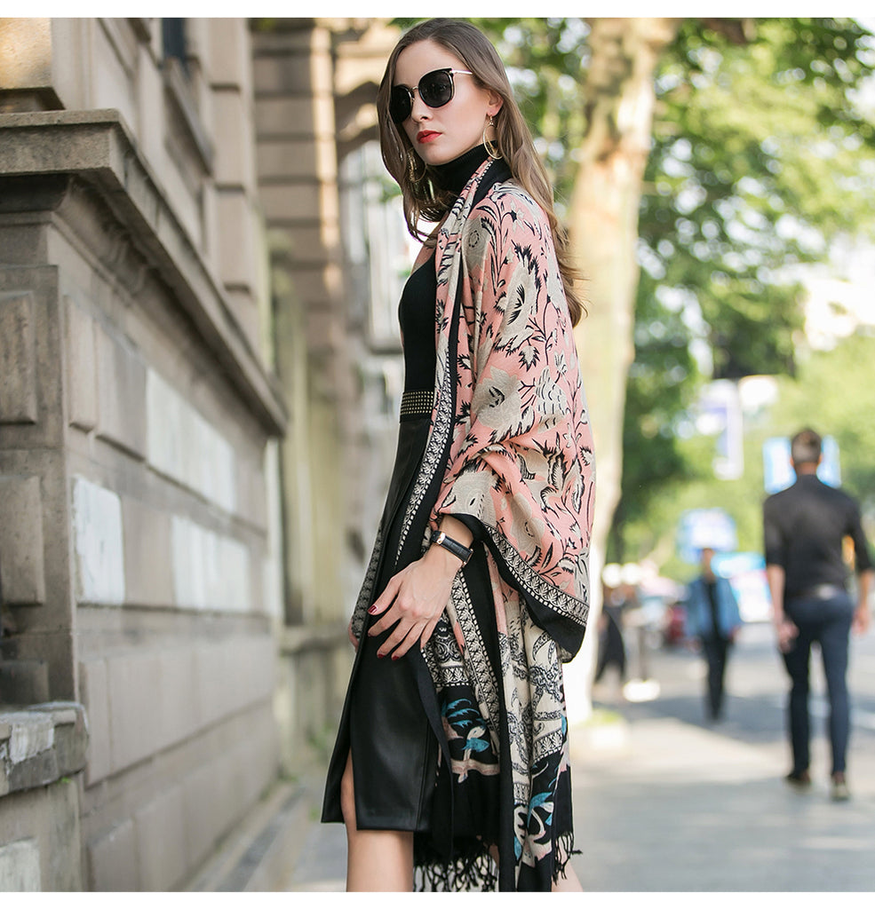 Elegant and Soft Pashmina Shawls Fashion Boho Style Warm Scarves