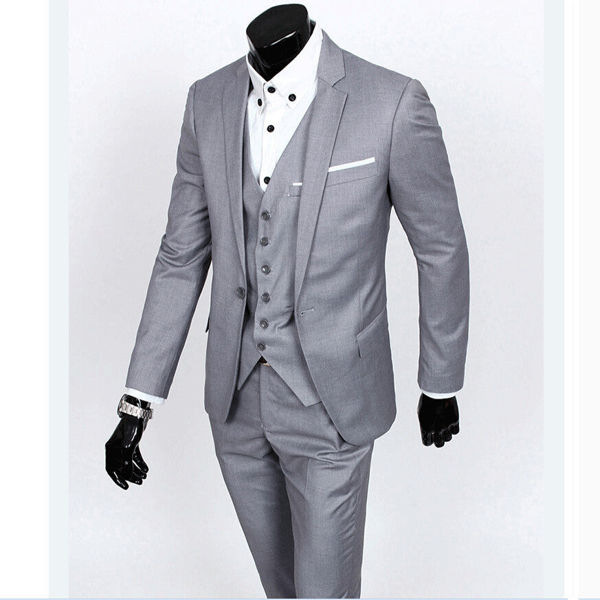 Formal Men's Suits 3pcs Business/Wedding Set (Jacket+Pants+Vest)