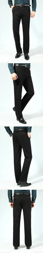 High Quality Cotton Business Formal Straight Dress Pants for Men