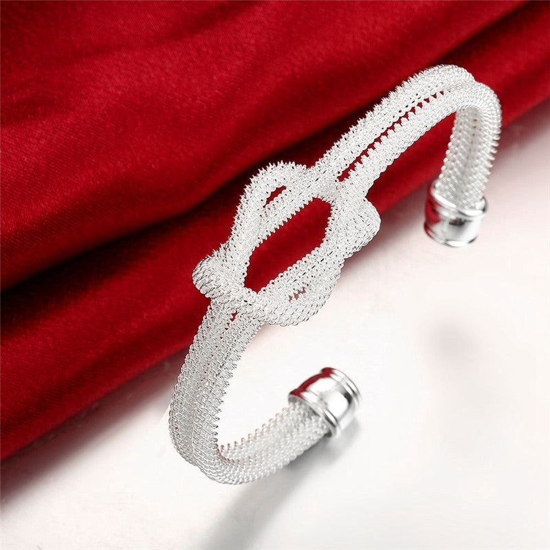 Silver  Knotted Bracelets