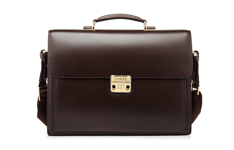 Luxury Class Briefcase Genuine Leather Business Men's Laptop Bag