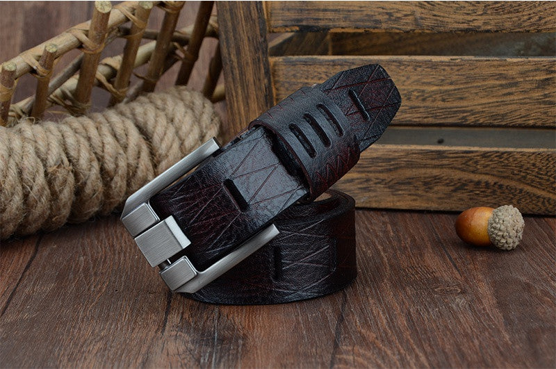 High Quality Genuine Luxury Leather Belt For Men