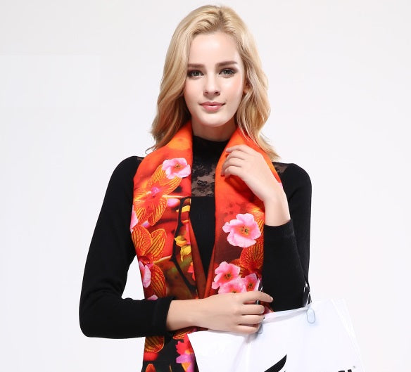 New Design Printed Winter Scarves For Woman