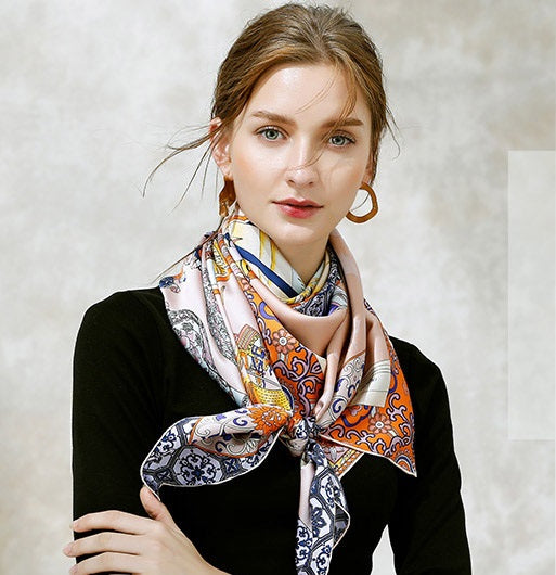 New Arrival 100% Silk Square Scarves