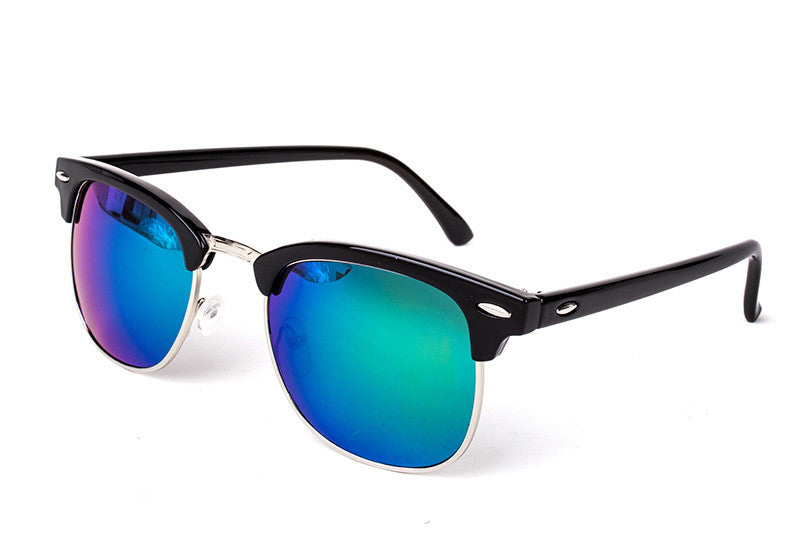 15 Colors High Quality Half Metal Classic Sunglasses Unisex