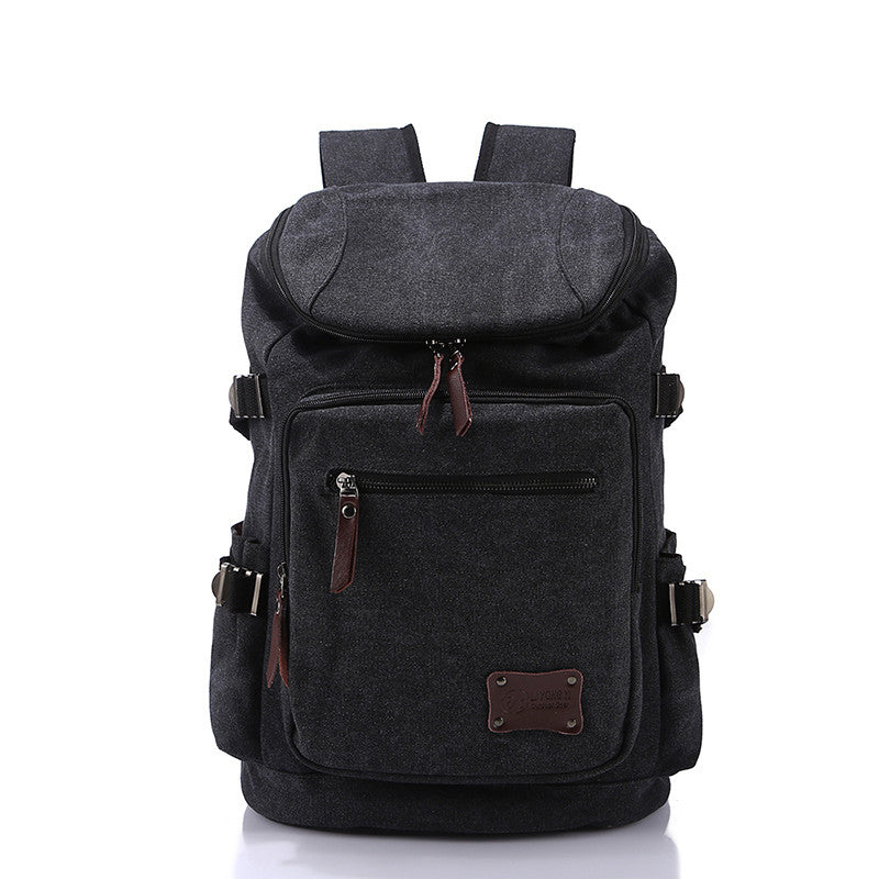 High Quality Backpack Zipper Solid Canvas Bag bmb