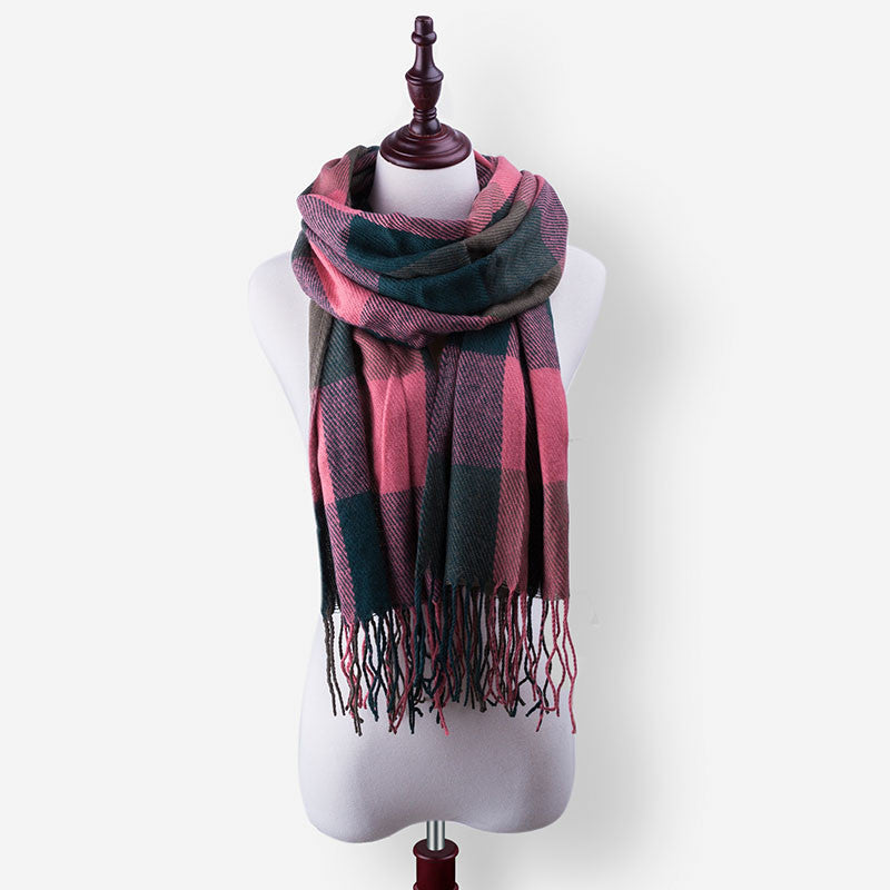 High Quality Winter Warm Plaid Scarves