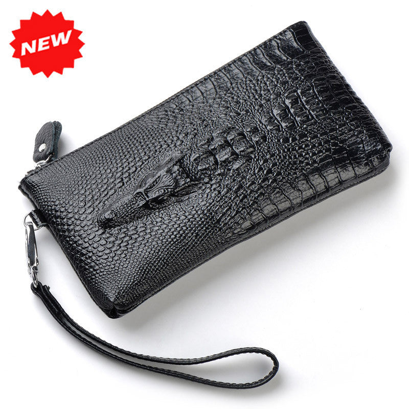 3D Crocodile 100% Genuine Leather Day Clutch Evening Bags