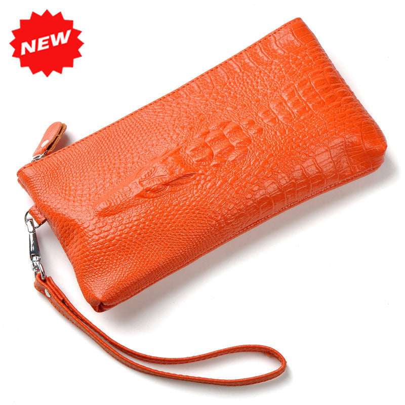 3D Crocodile 100% Genuine Leather Day Clutch Evening Bags