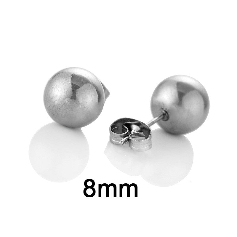Gold Plated Double Sided Ball Earrings