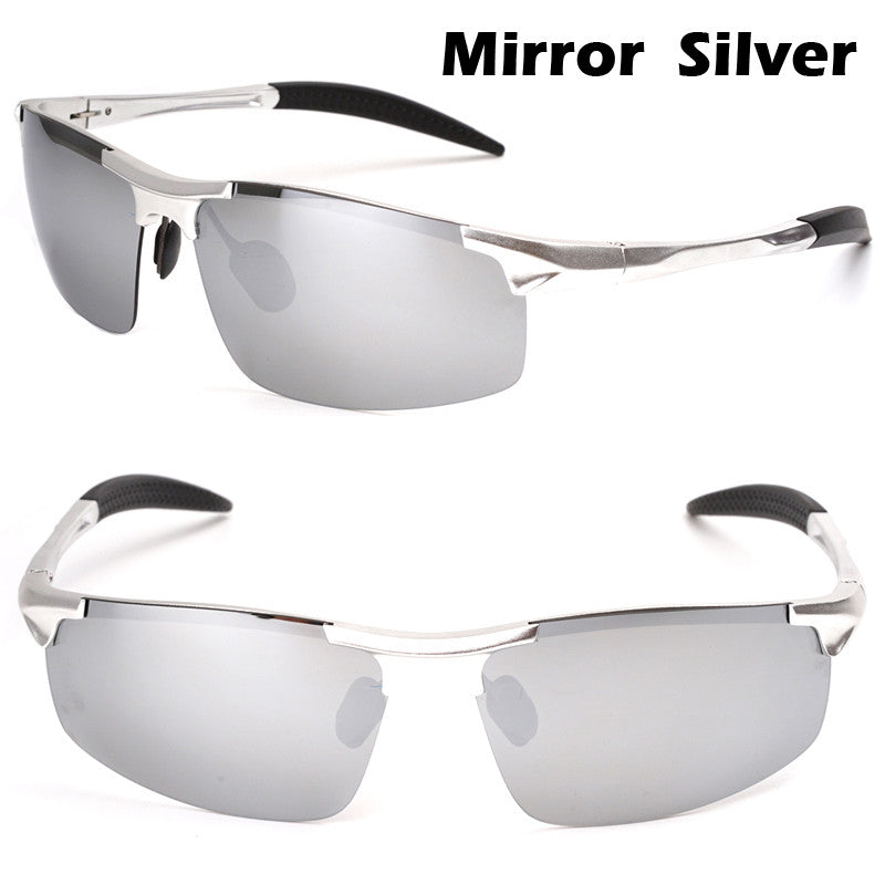 Hot Sale Aluminum-Magnesium Drivers Night Vision Anti-Glare Polarizer Sunglasses For Men