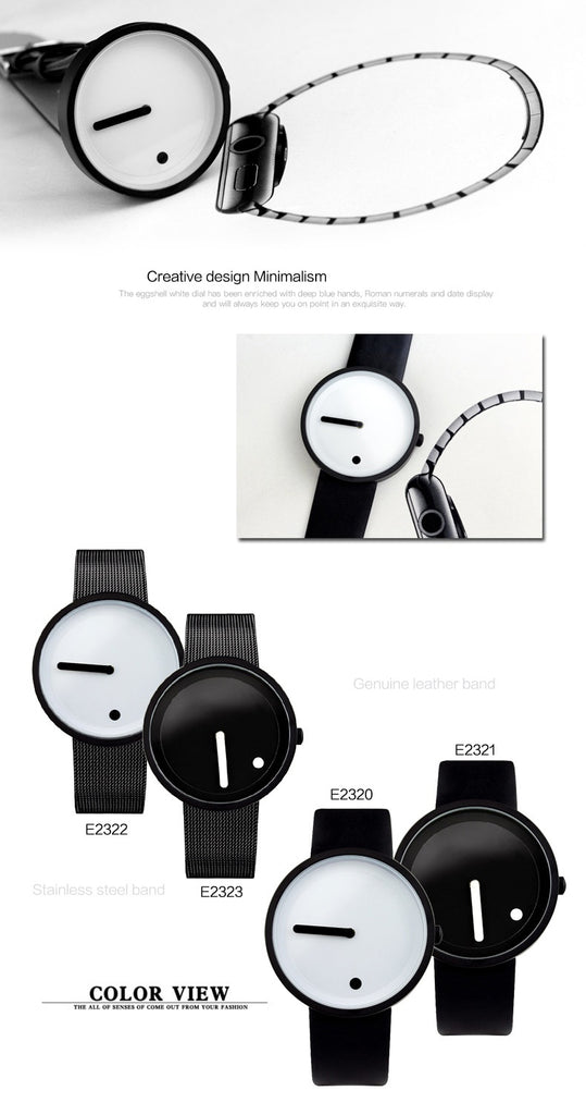 Creative Dot Design Minimalist Style Fashion Watch ww-d wm-q