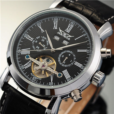 Auto Tourbillon Mechanical Full Calendar Mens Watches wm-m