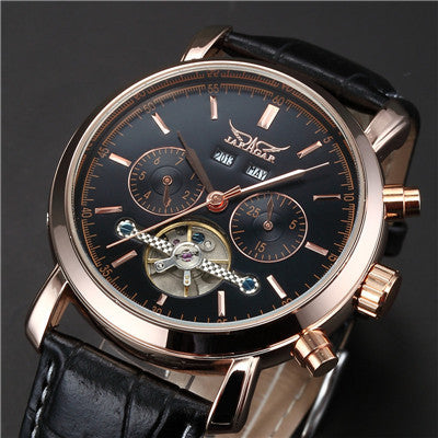 Auto Tourbillon Mechanical Full Calendar Mens Watches wm-m